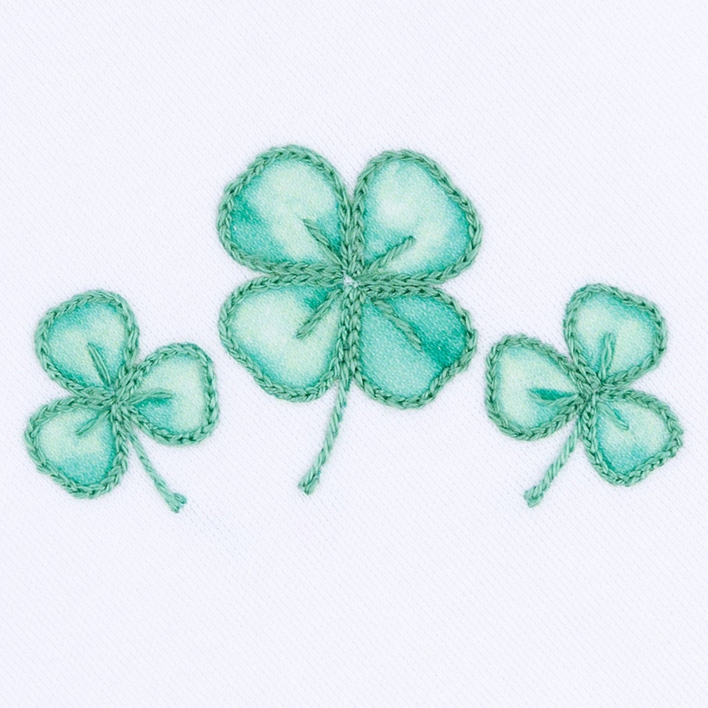 Magnolia Baby - Lucky Little Ones Embroidered Short Sleeve Bubble - Green