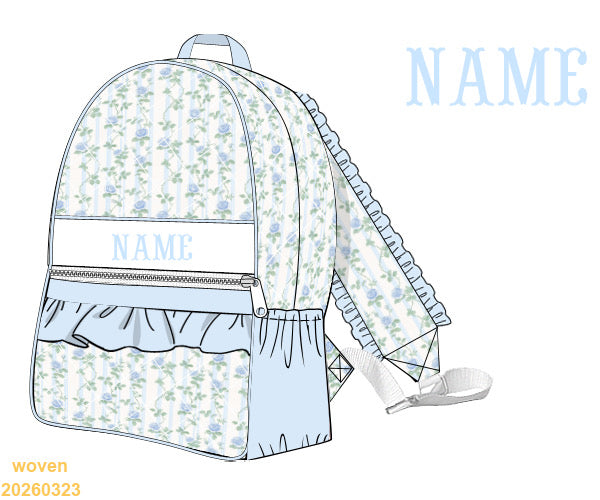 PREORDER eta January: Bows and Roses Backpack with Name