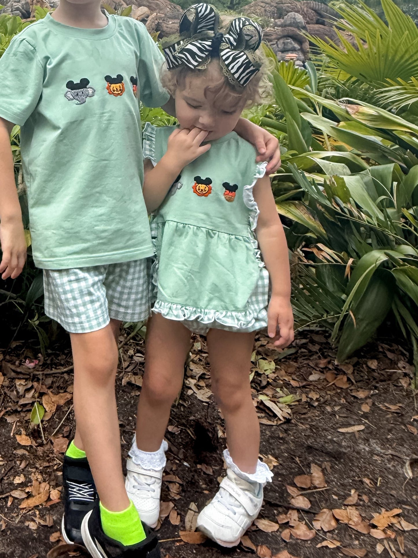 Carson and Friends Safari Hand Embroidered Bloomer Set