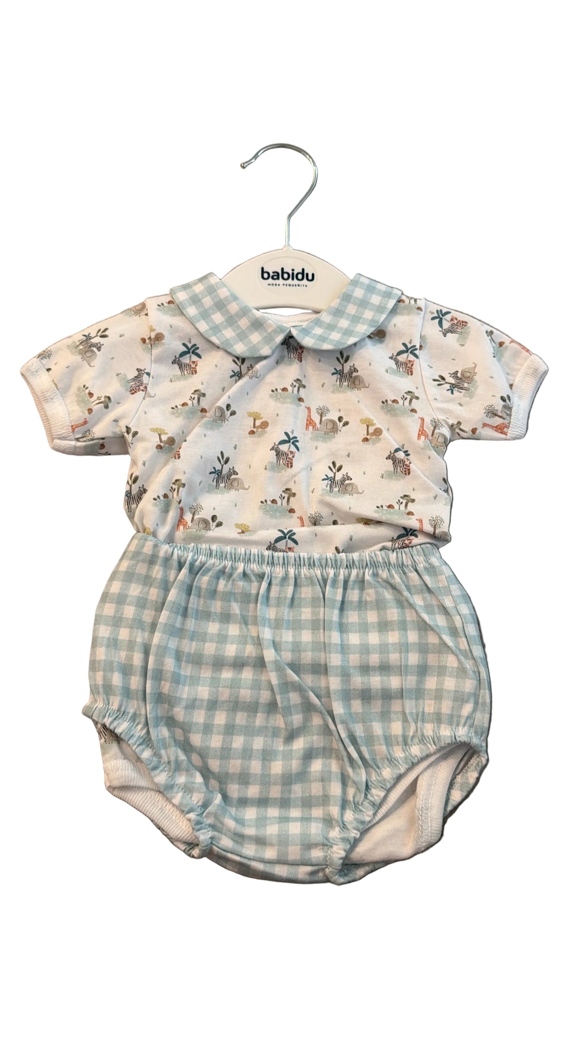 Babidu Boys Safari Onesie and Bloomers