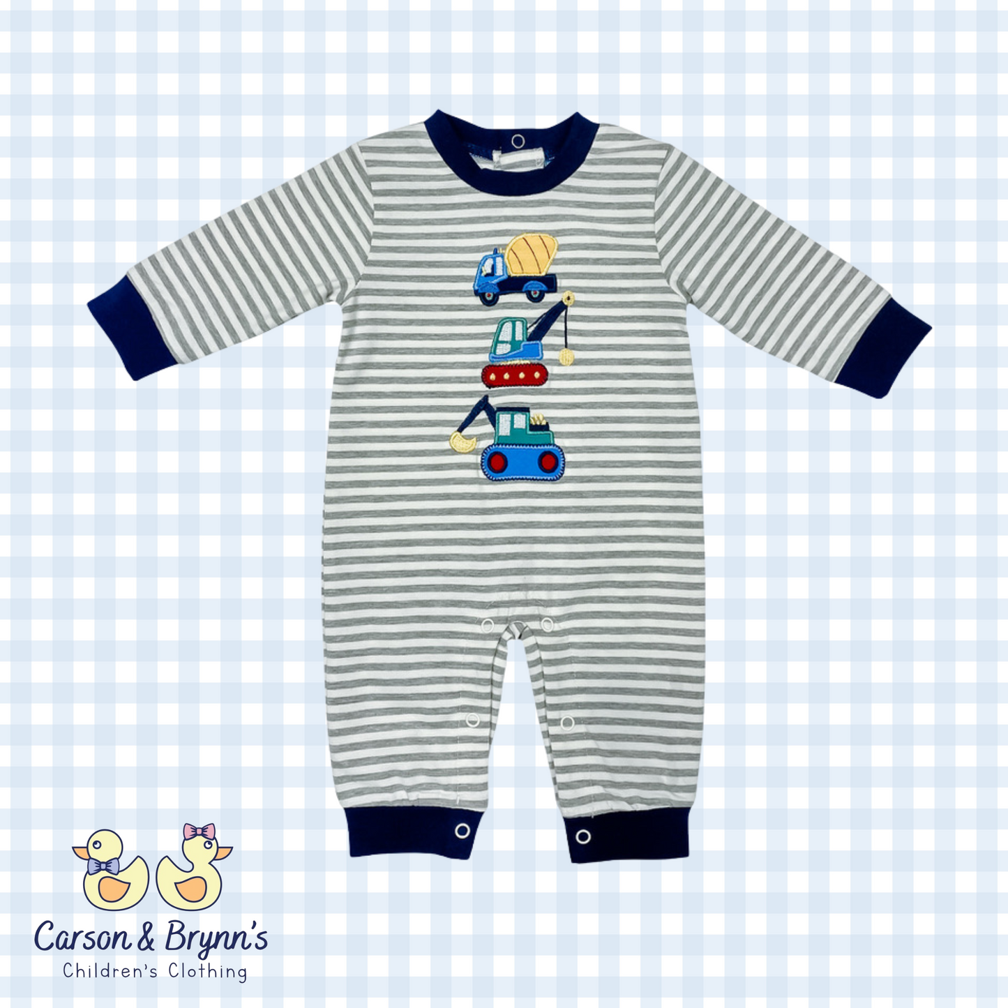 Construction Boys Romper