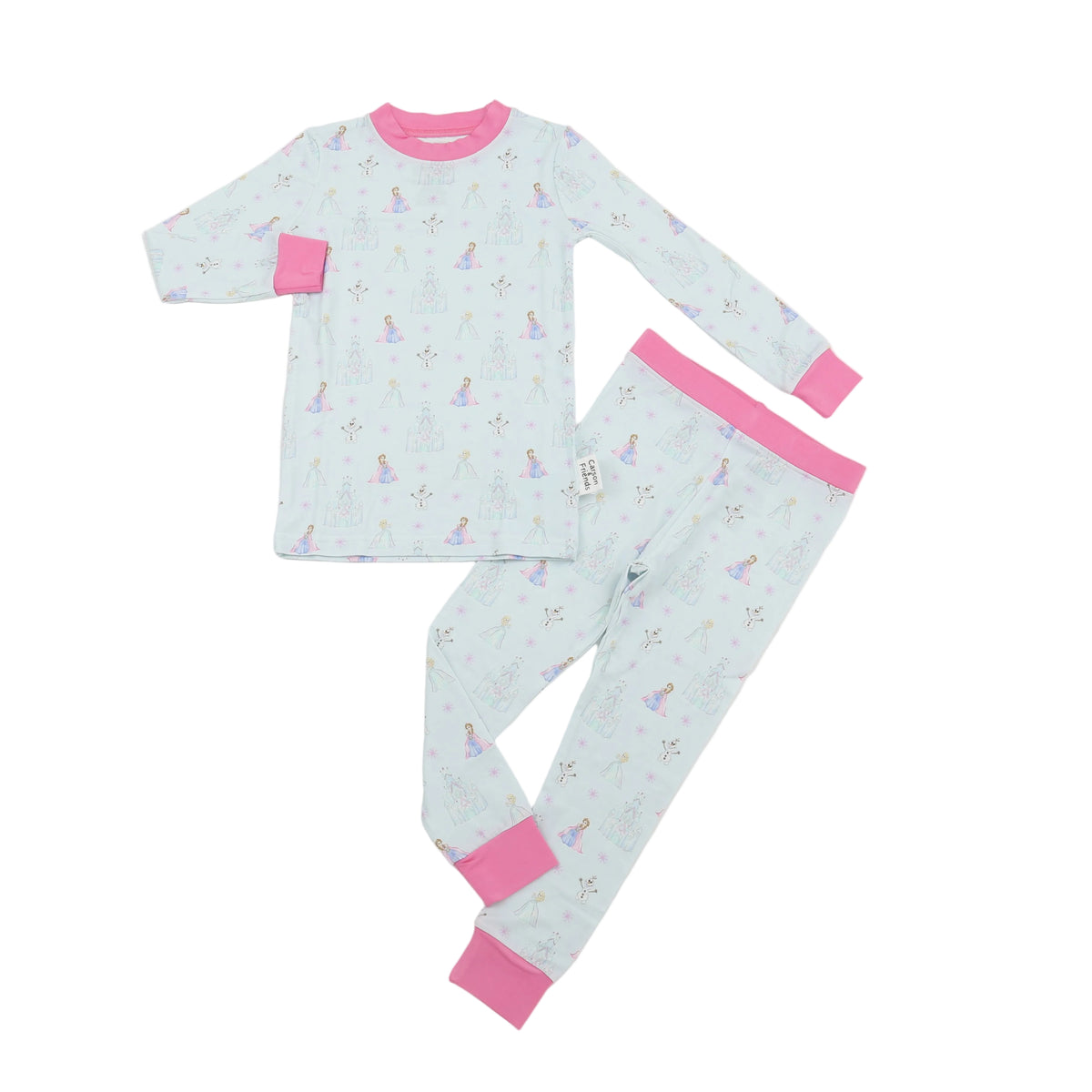 Carson and Friends Viscose Bamboo Two Piece Pajamas- Ice Princess