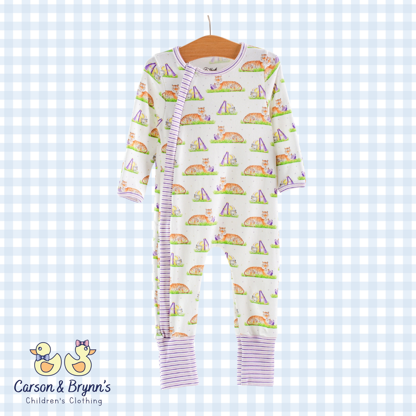 Mascot Mania in Louisiana Organic Cotton Zippy Pajama