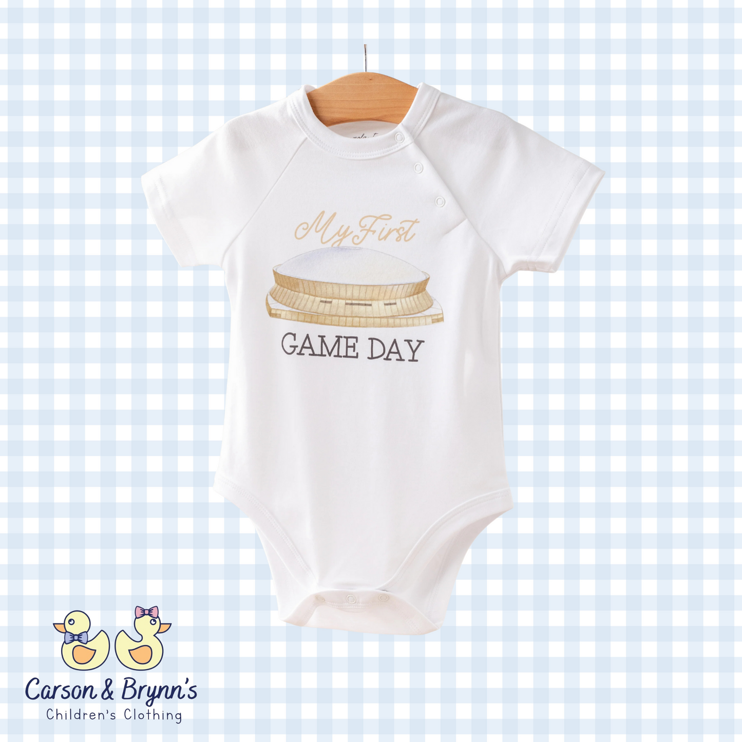 My First Game Day Organic Cotton Onesie- Saints