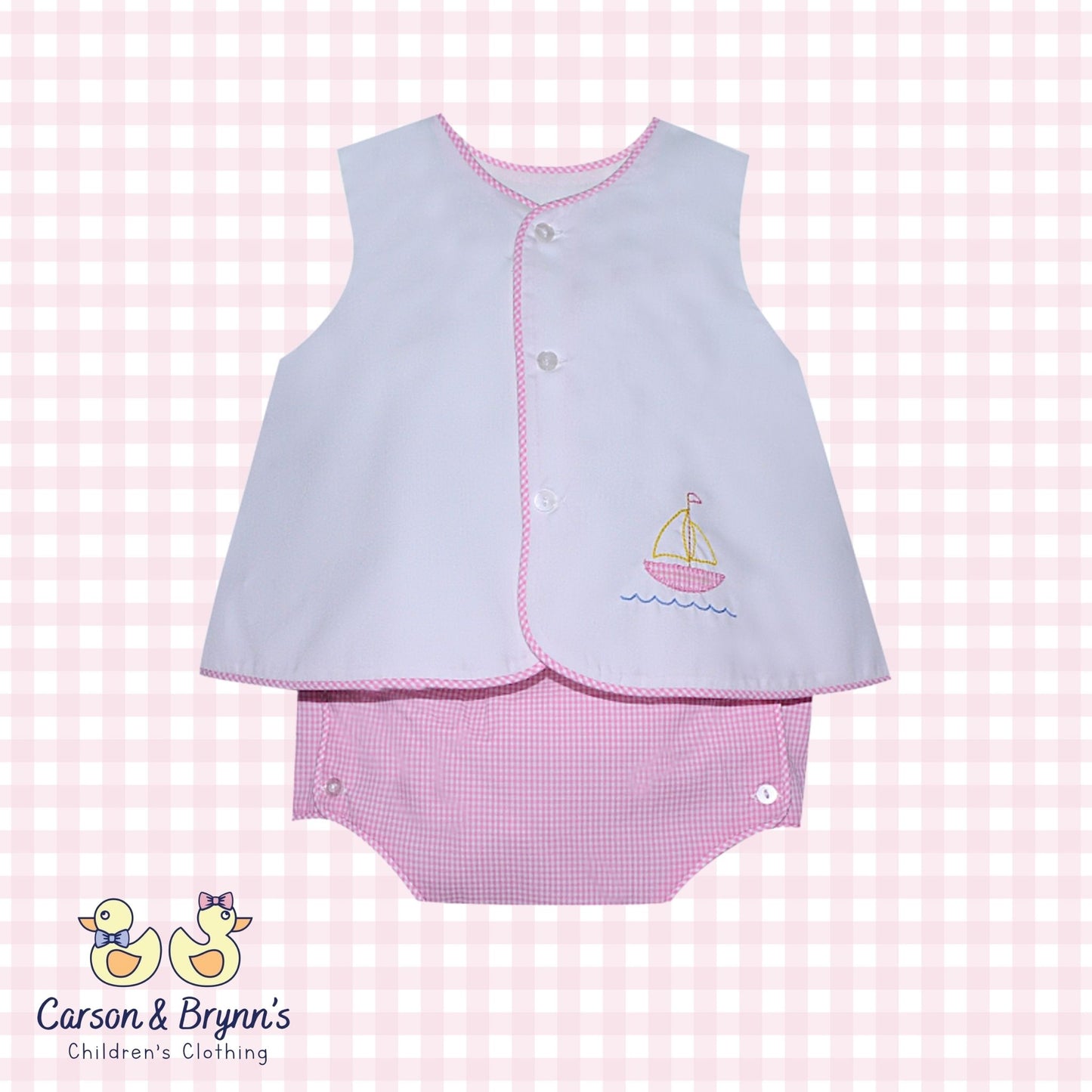 Baby Sen Sailboat Set Pink