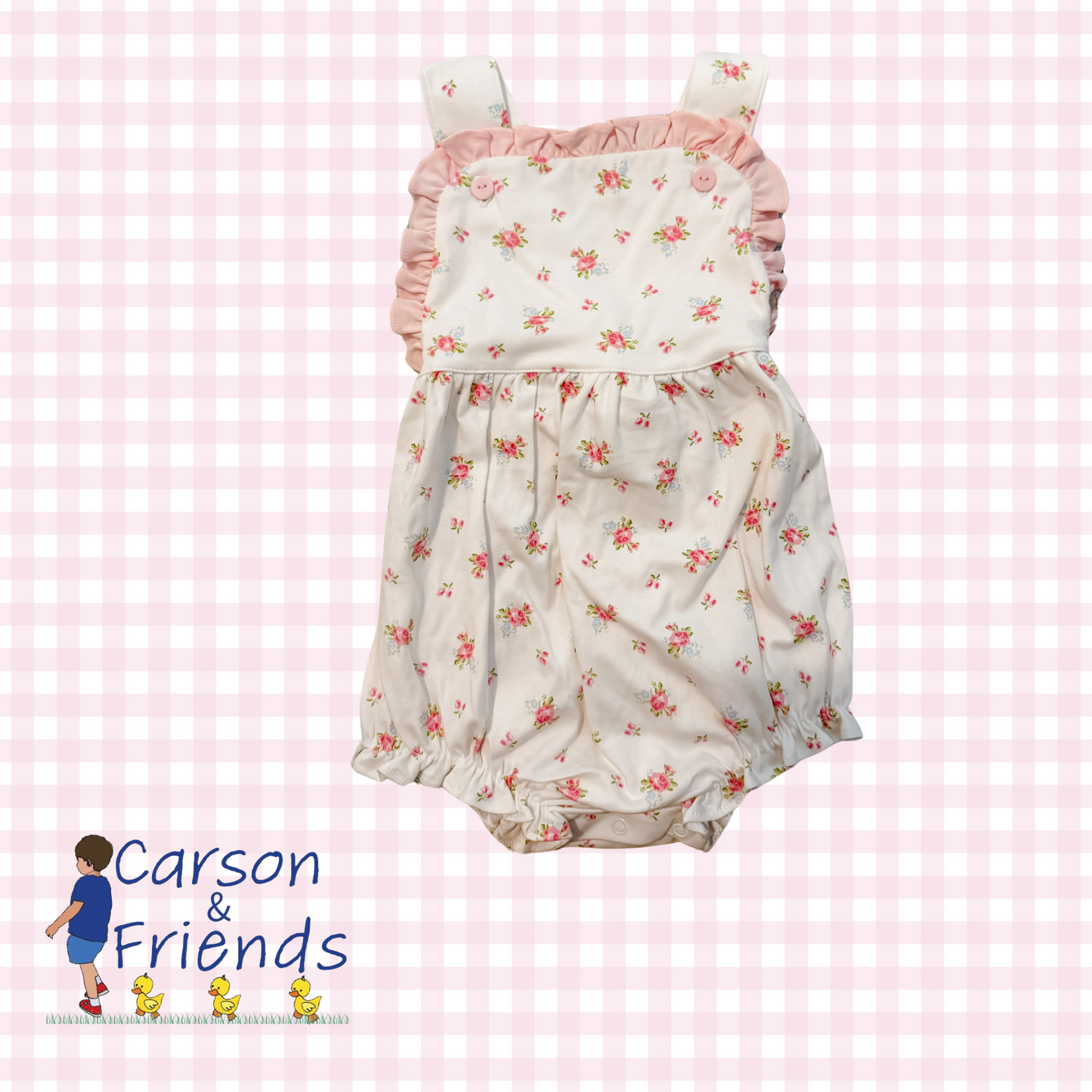 Carson and Friends Pink Floral Pima Sun Bubble