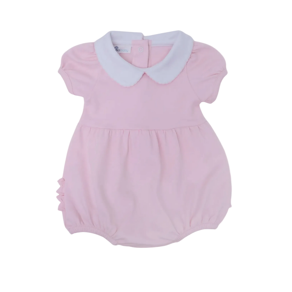 Magnolia Baby Essentials Collared Ruffle Bubble- Pink