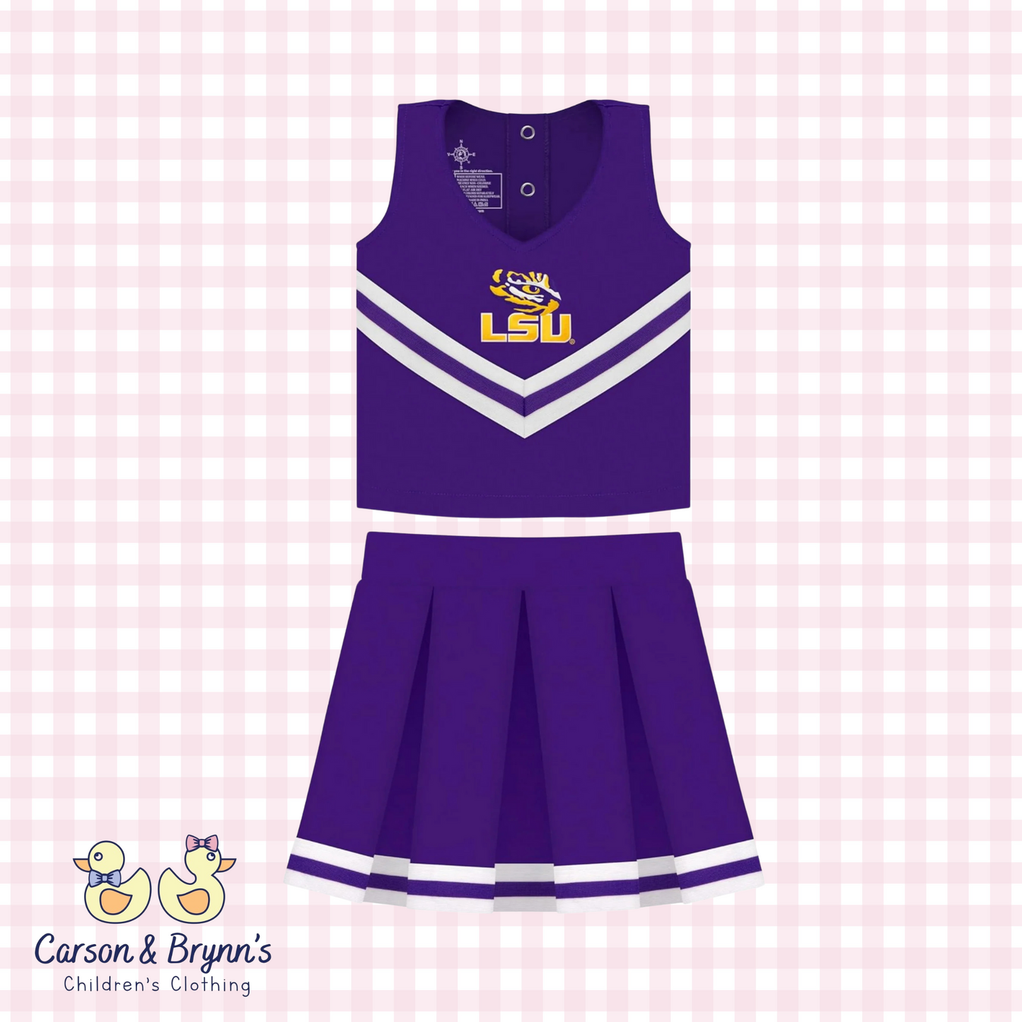 Creative Knitwear Two Piece LSU Cheer Uniform