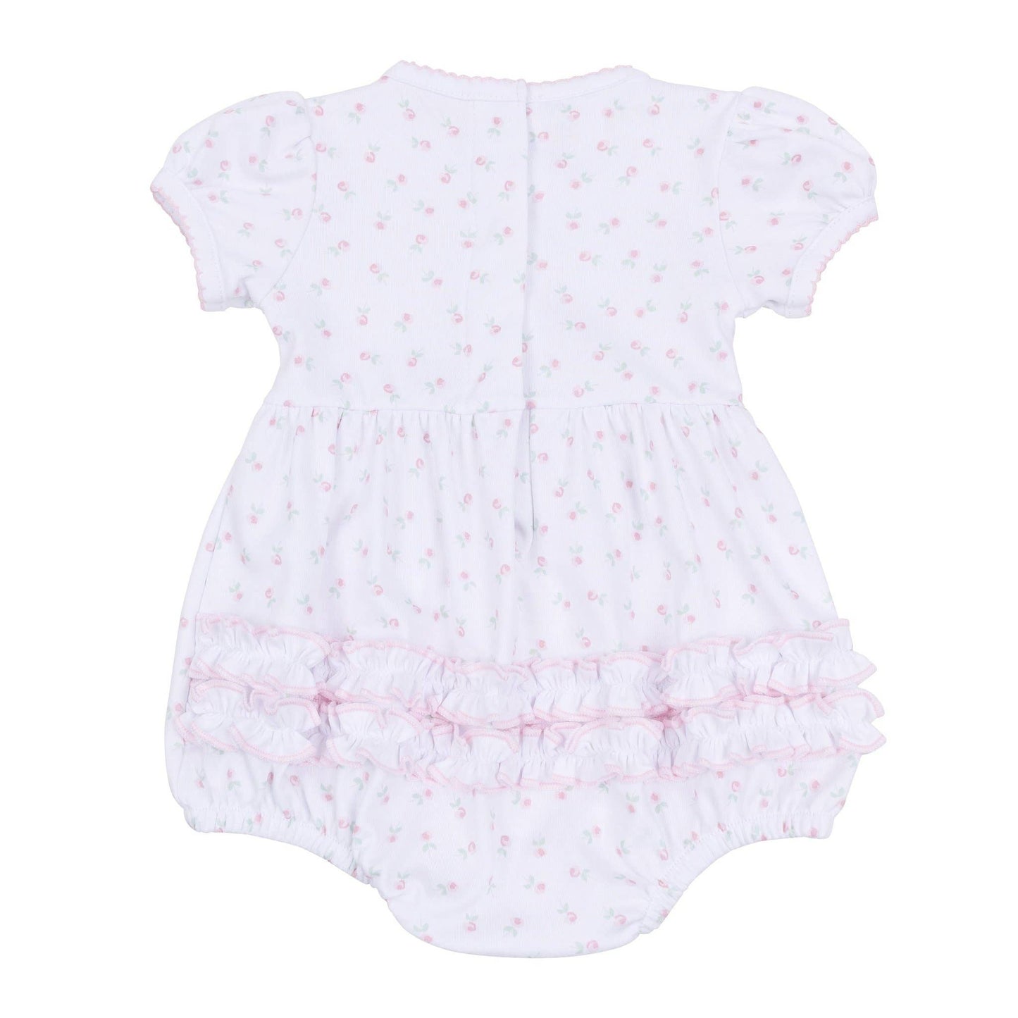 Magnolia Baby - Juliette's Classics Print Ruffle Short Sleeve Bubble
