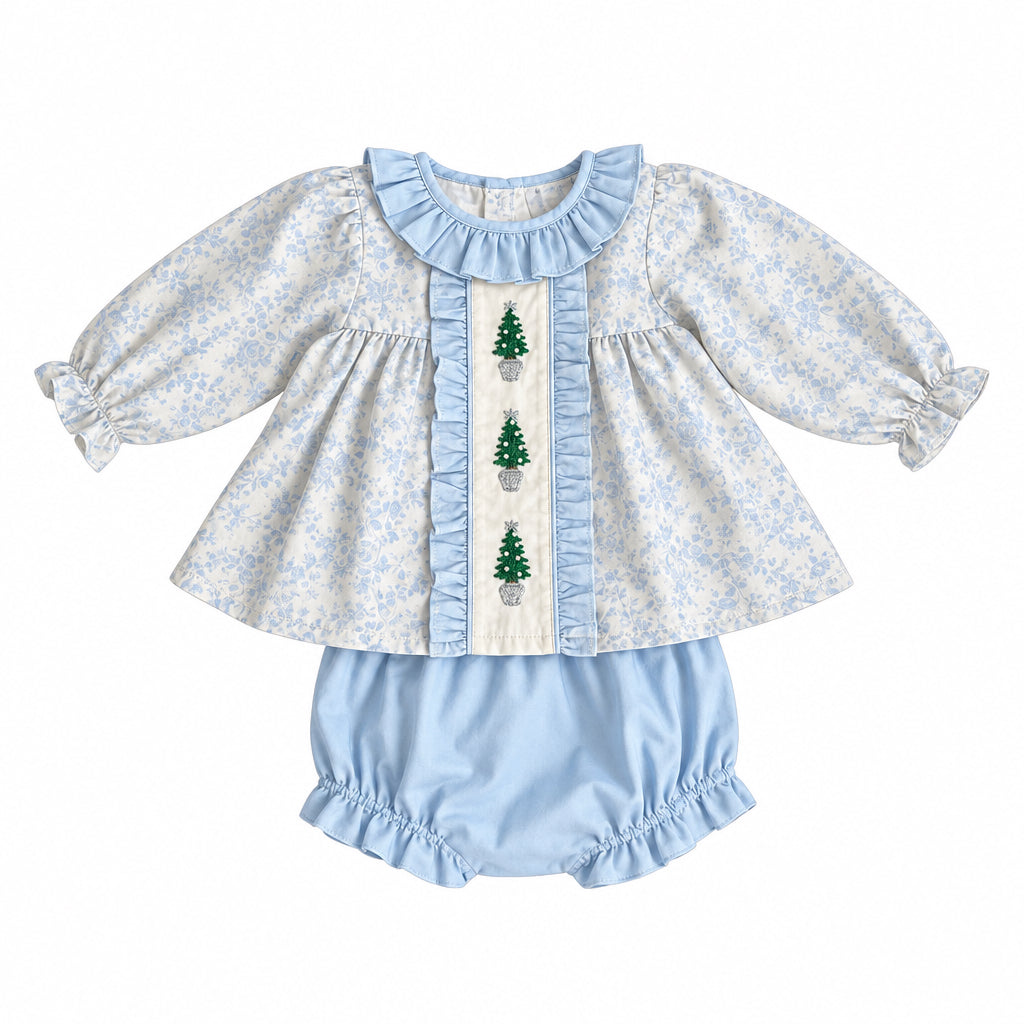 Carson and Friends Toile and Pearl Trees Bloomer Set