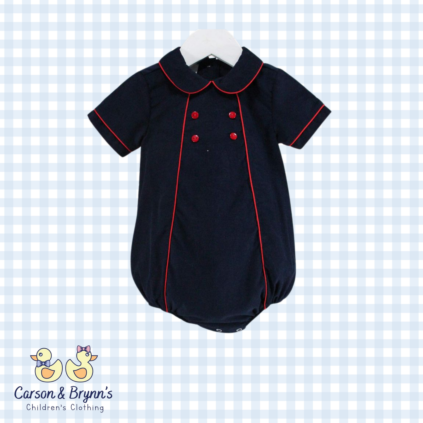 Navy and Red Micheal Bubble