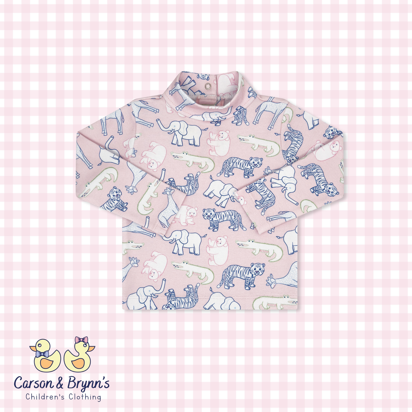 Lullaby Set Tiny Tot Turtleneck - They All Asked For You, Pink