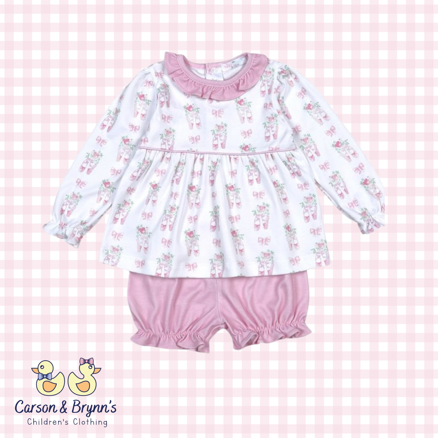 Baby Loren Twinkle Toes Pima Bloomer Set