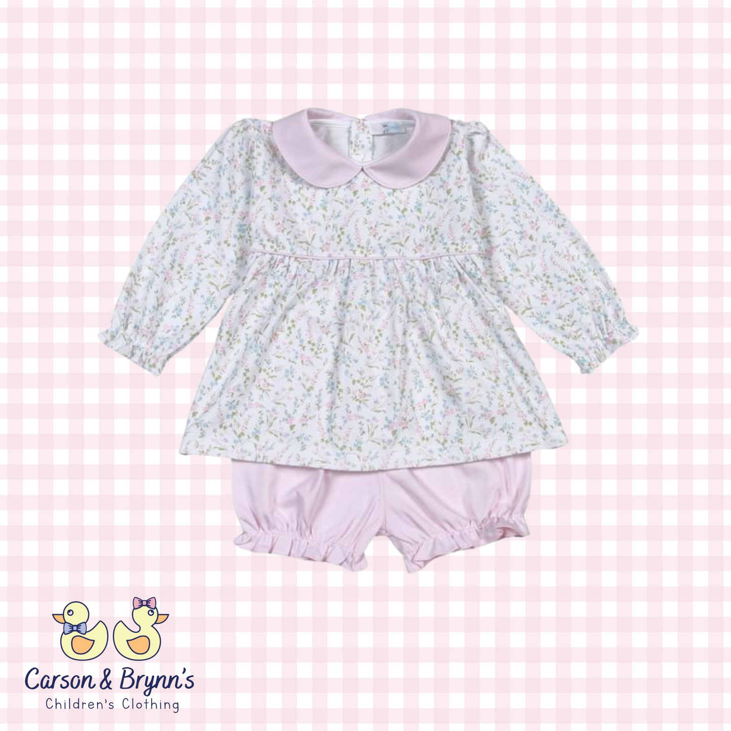 Baby Loren Vivian Floral Pima Bloomer Set