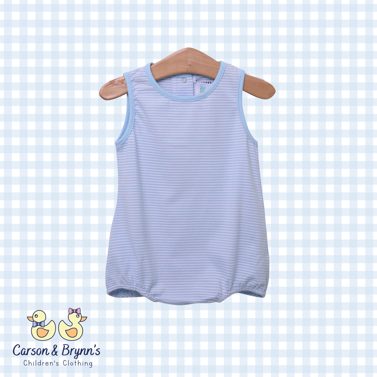Avery Bubble- Light Blue Stripe