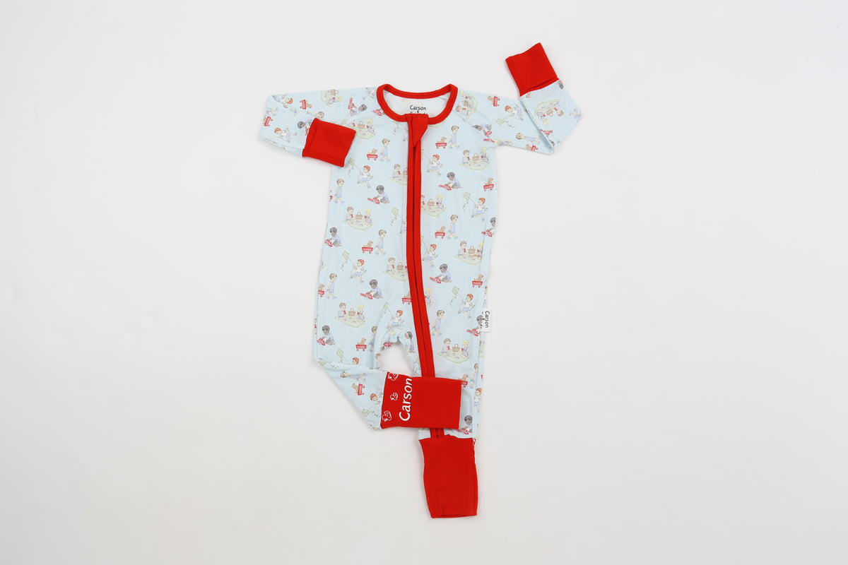 Carson and Friends Viscose Bamboo Zippy Pajamas- Boys Playtime