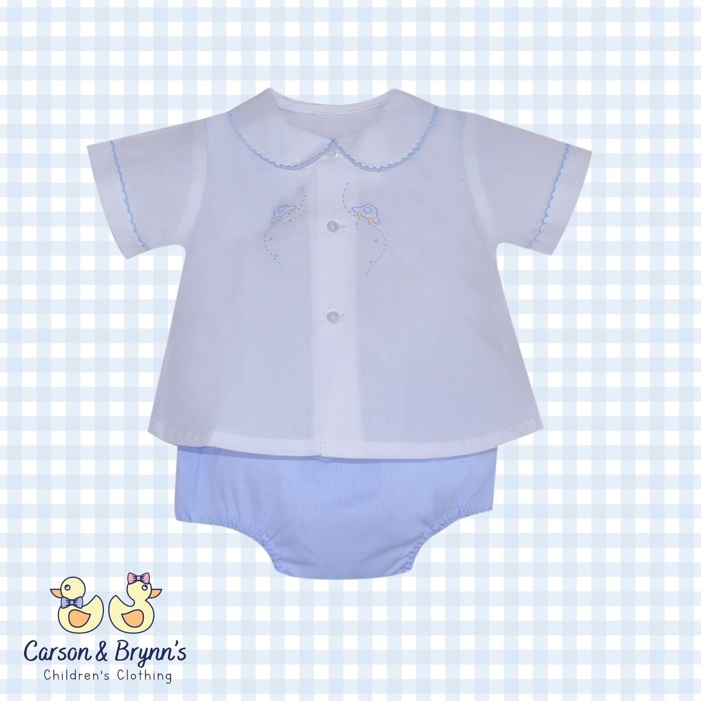 Baby Sen Avery Diaper Set- Blue Cars