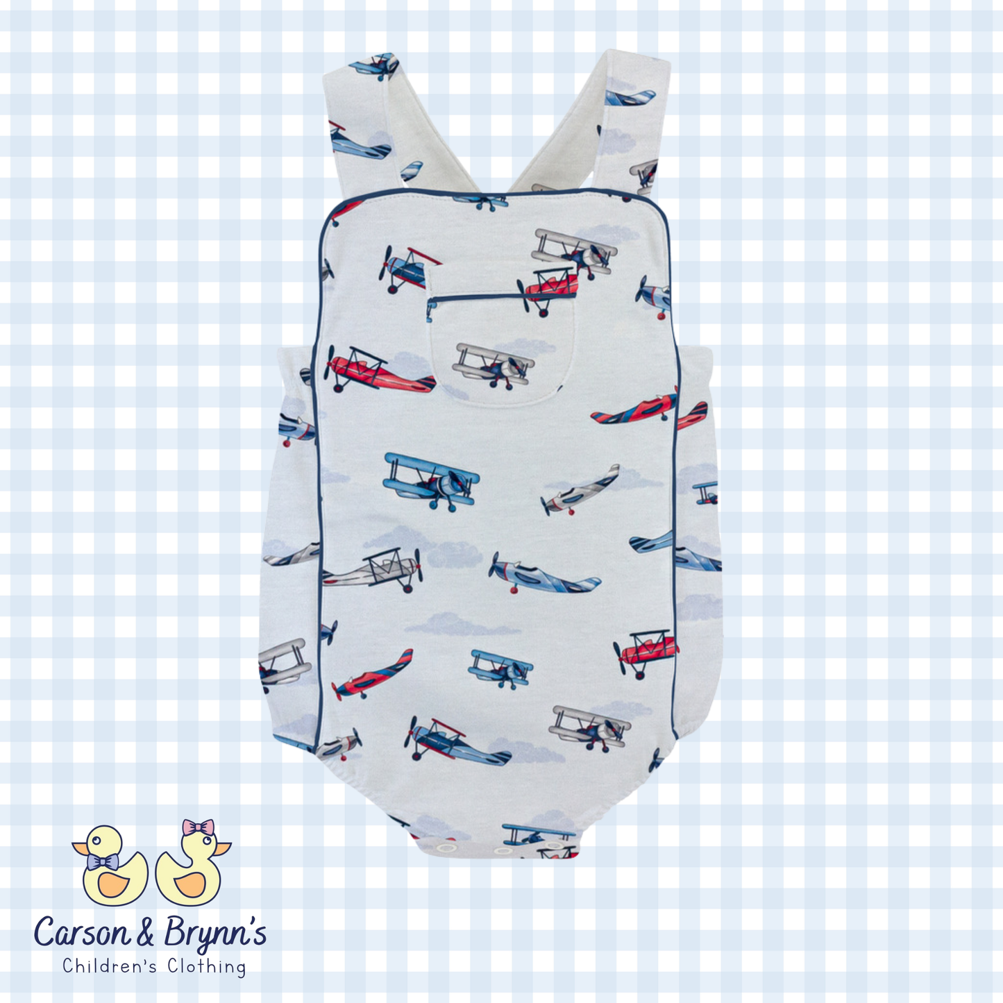 Baby Club Chic Vintage Airplanes Bubble