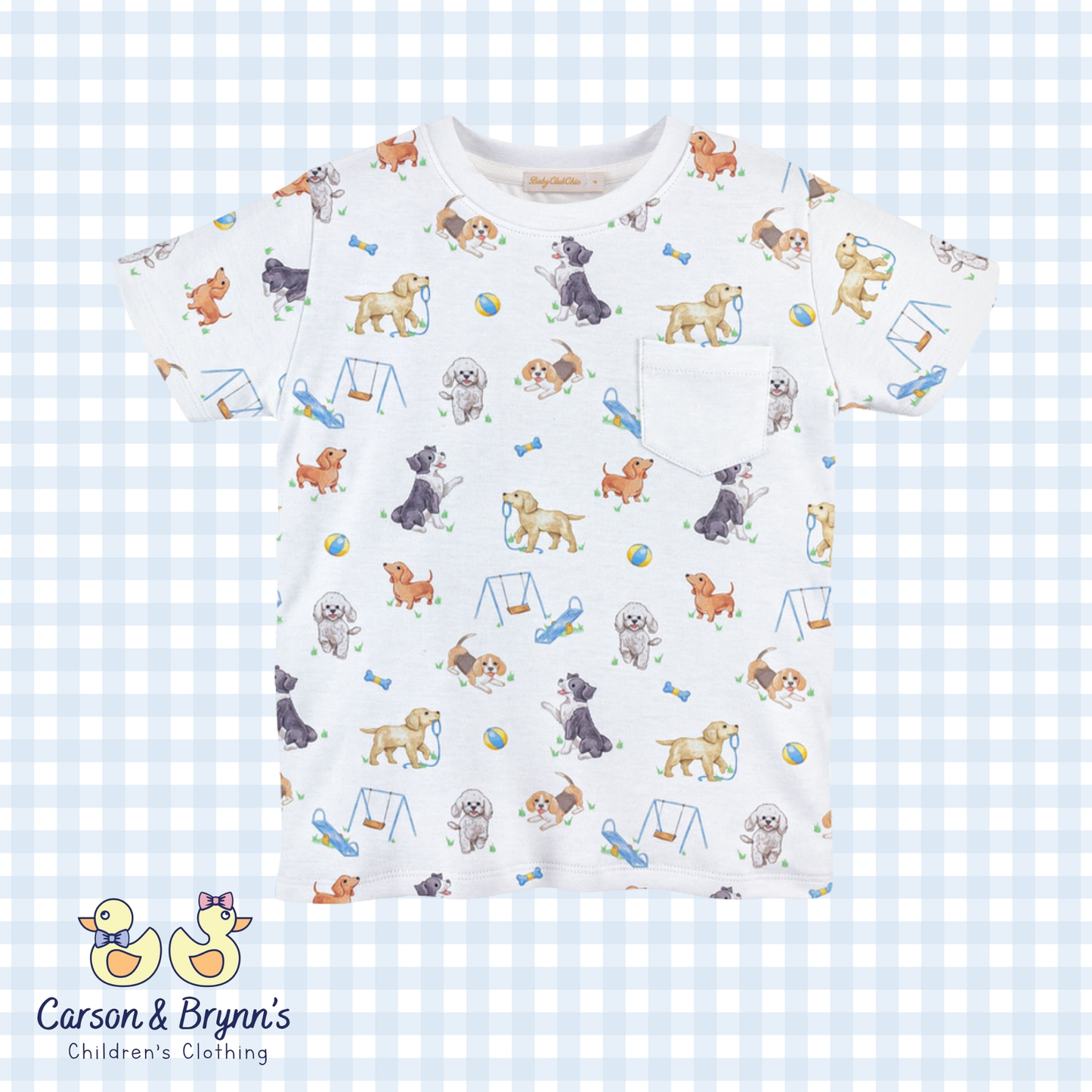 Baby Club Chic Doggie Park Printed Tee