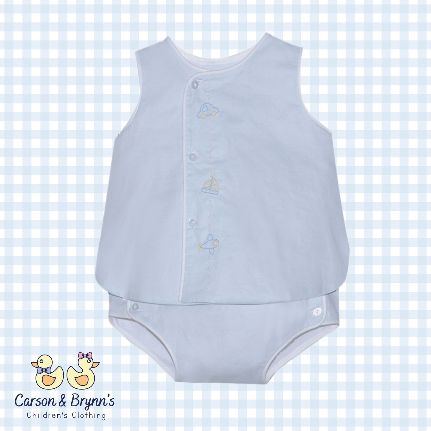 Baby Sen Blanche Diaper Set- Vehicles