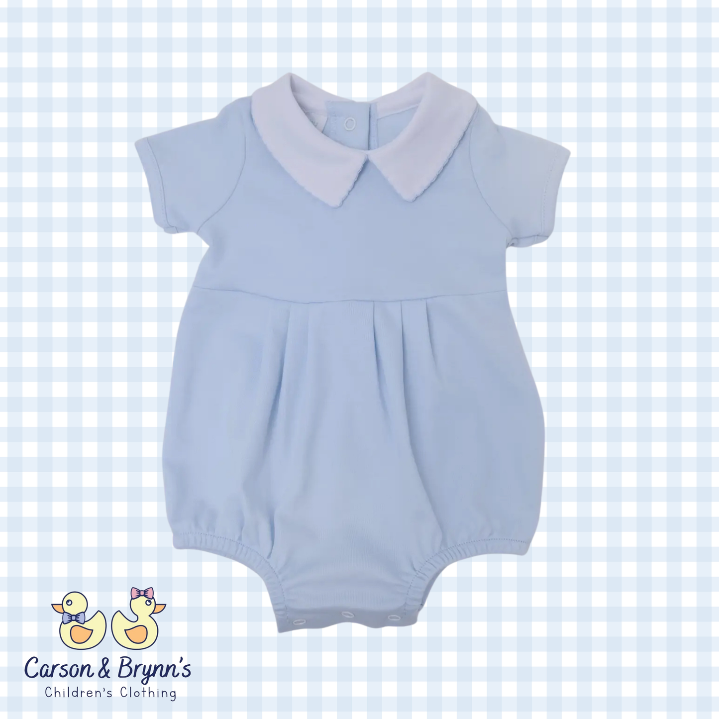 Magnolia Baby Essentials Collared Bubble- Blue