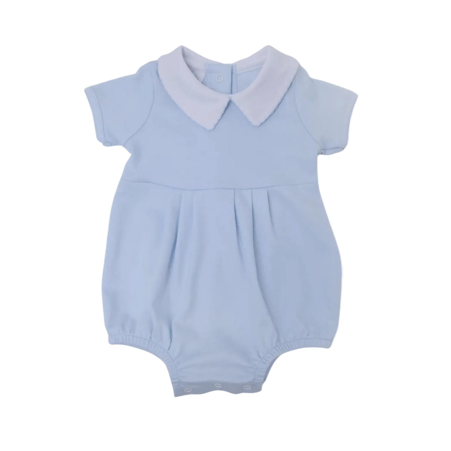 Magnolia Baby Essentials Collared Bubble- Blue