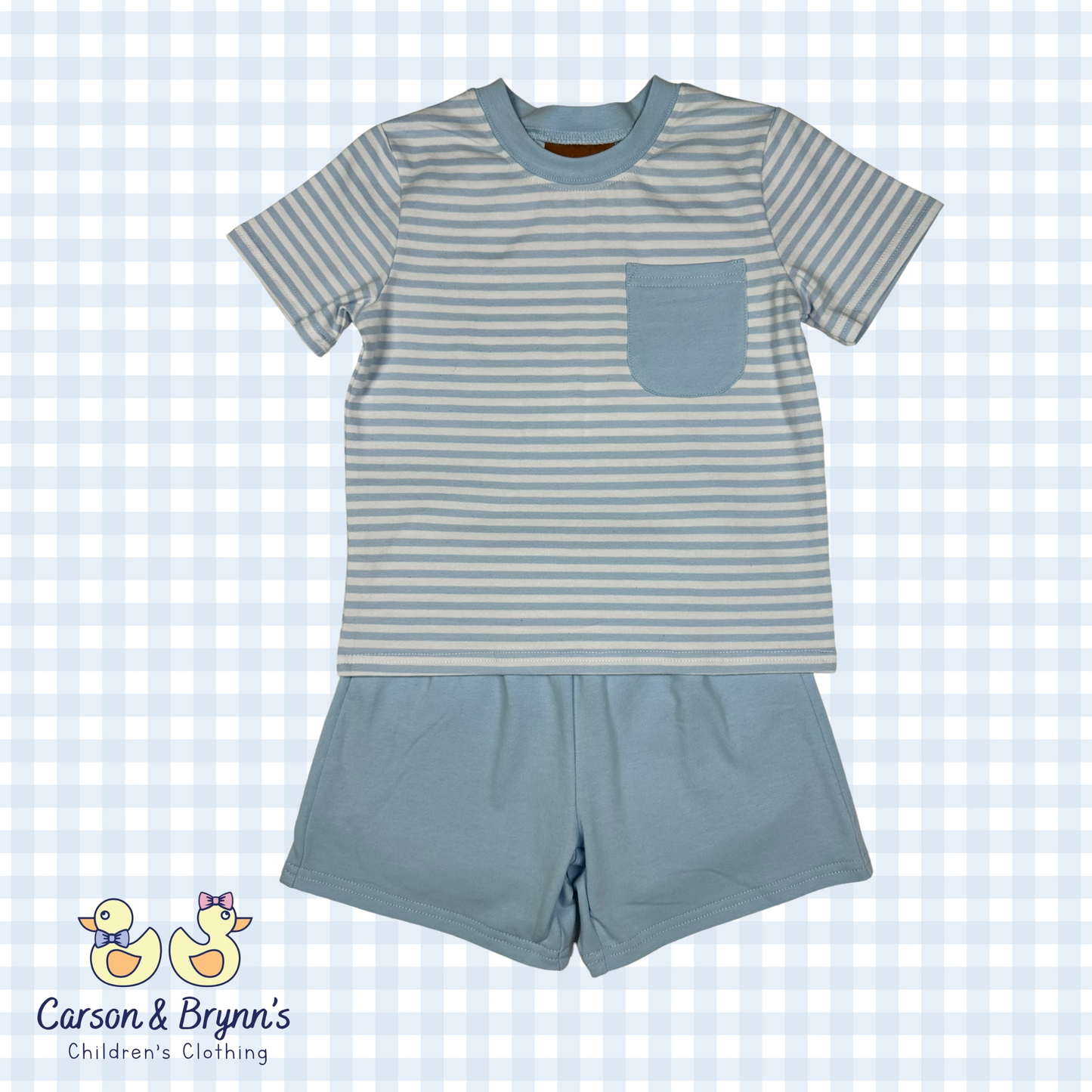 Hudson Short Set- Light Blue