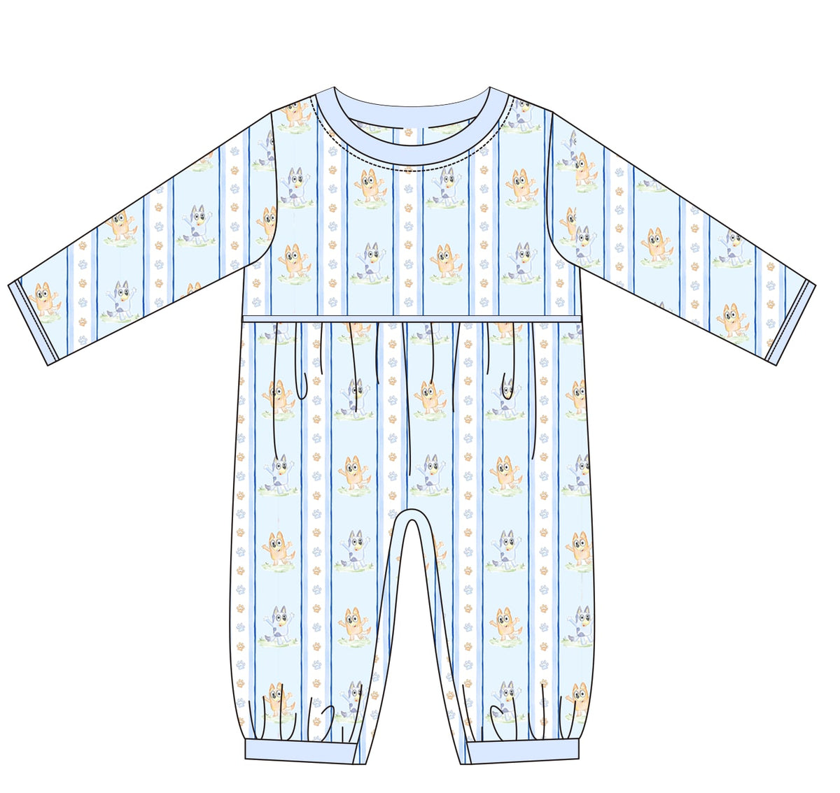 PRESALE ETA JANUARY- Blue Dog Romper