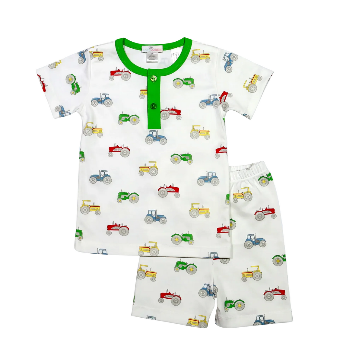 Baby Loren Tractors Pajama Set