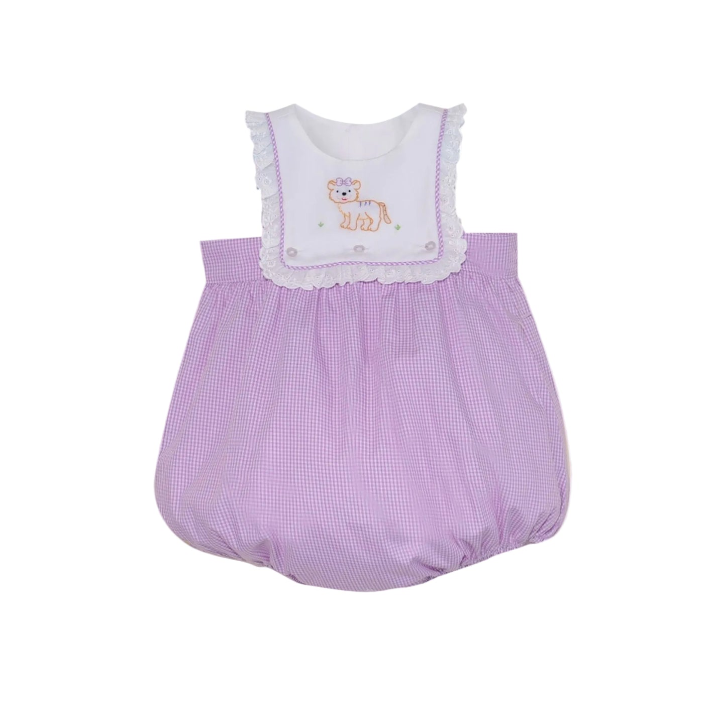 Southern Saturday Embroidered Tiger Bubble Girls
