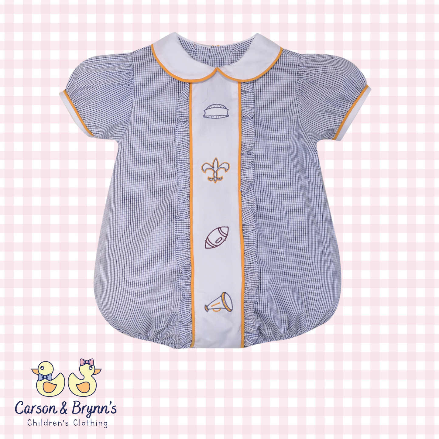 Southern Saturday 4 Logos Girl Bubble- Black and Gold