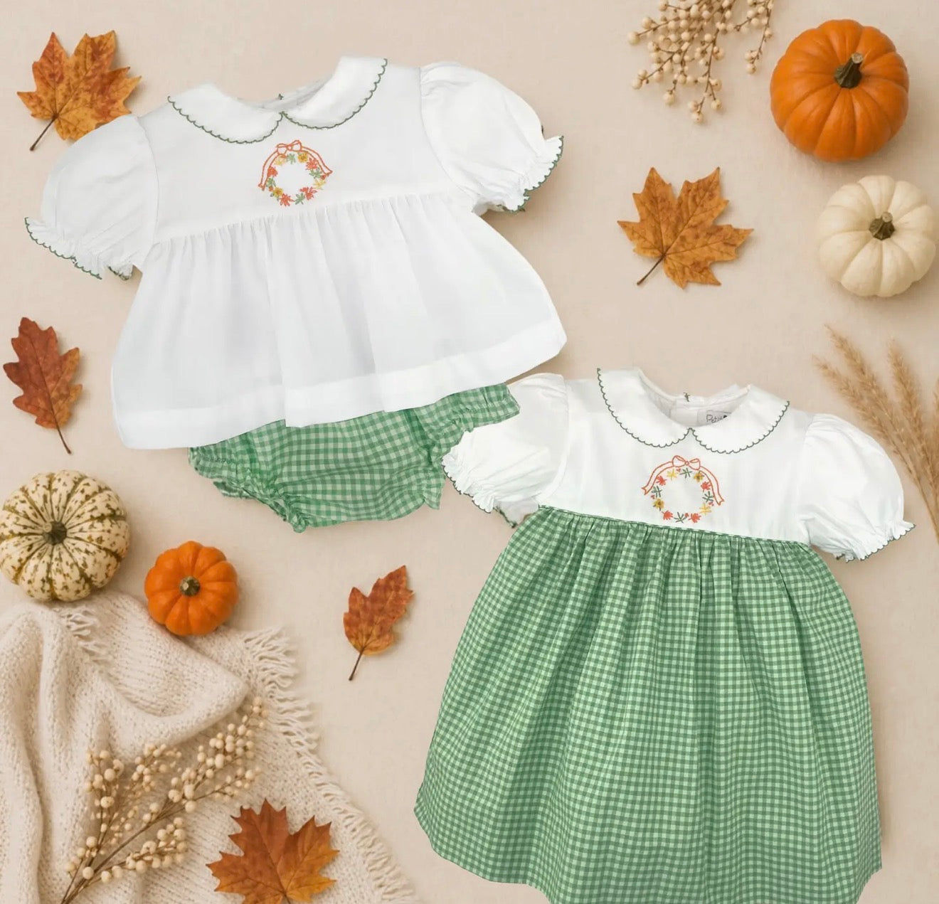 Petit Ami Fall Diaper Set