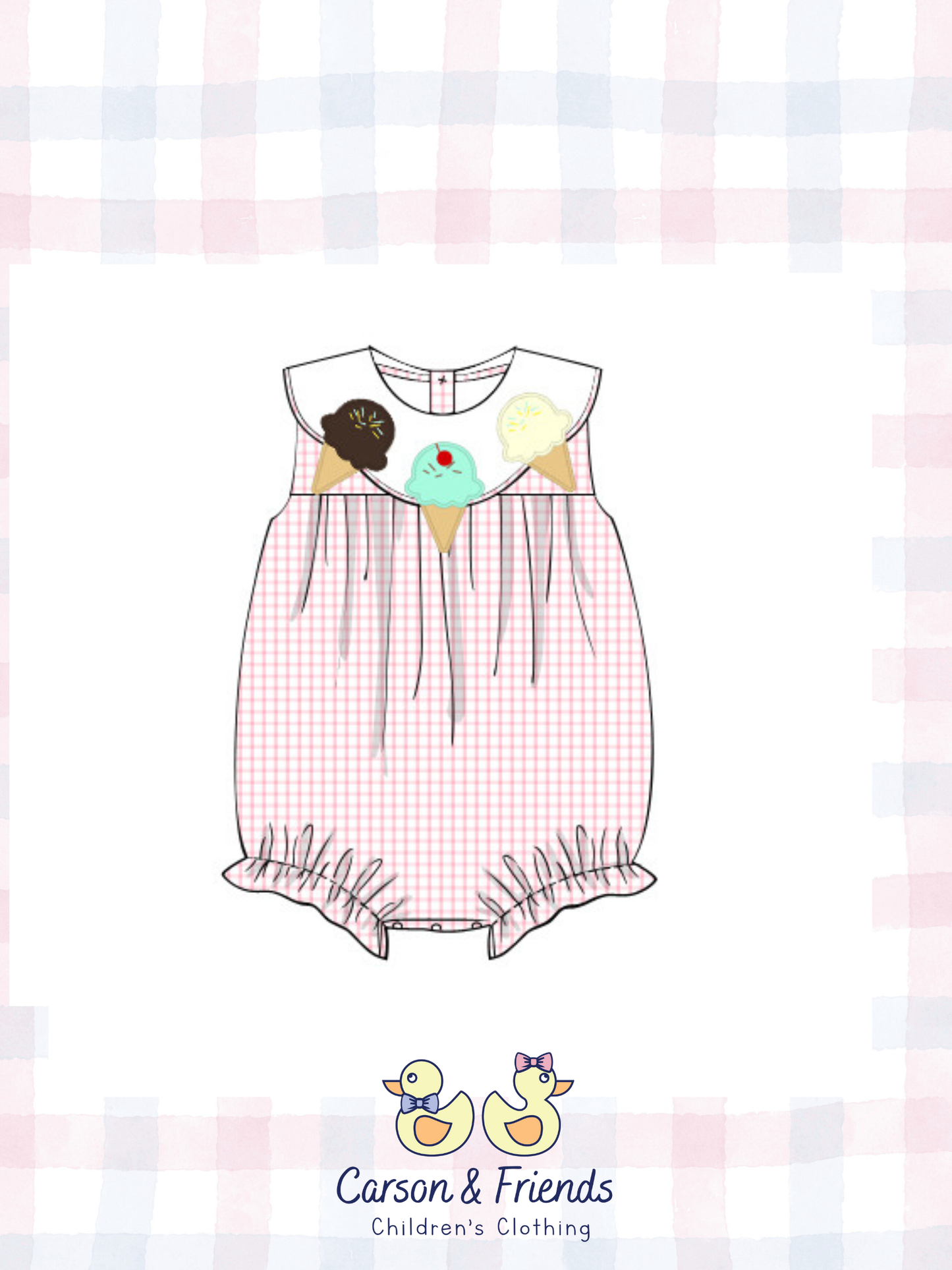 Carson and Friends Ice Creams Windowpane Bubble