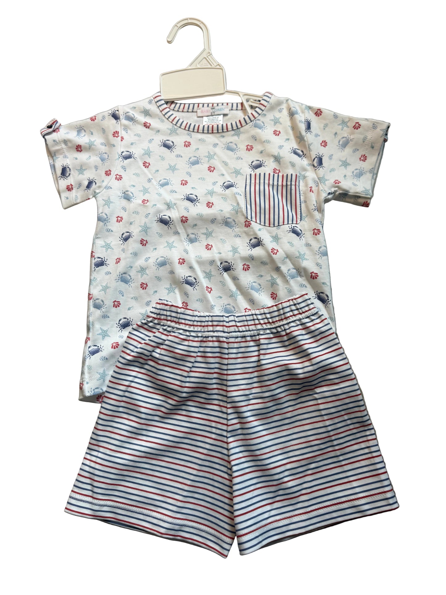 Baby Loren Crabs Short Set