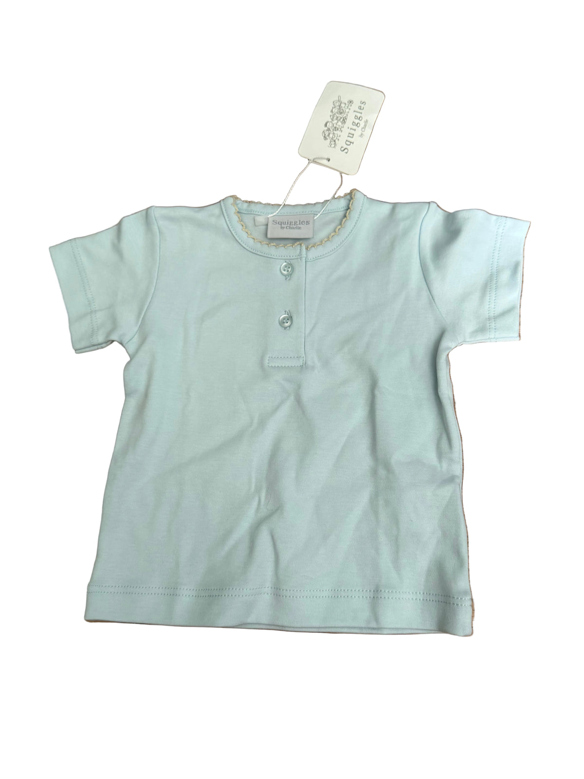 Squiggles Blue Baby Boys Shirt