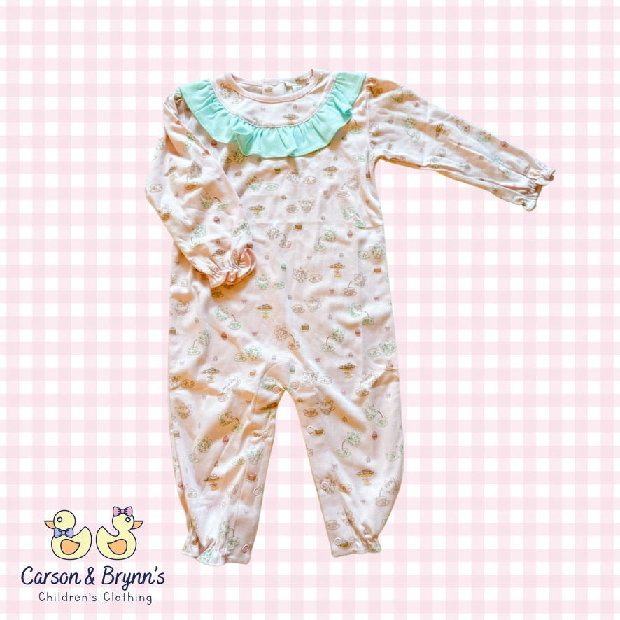 Baby Loren Sweet Tea Party Long Romper