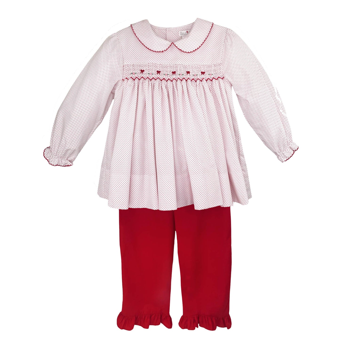 Petit Ami & Zubels - Top and Pant Set with Corded Smocking