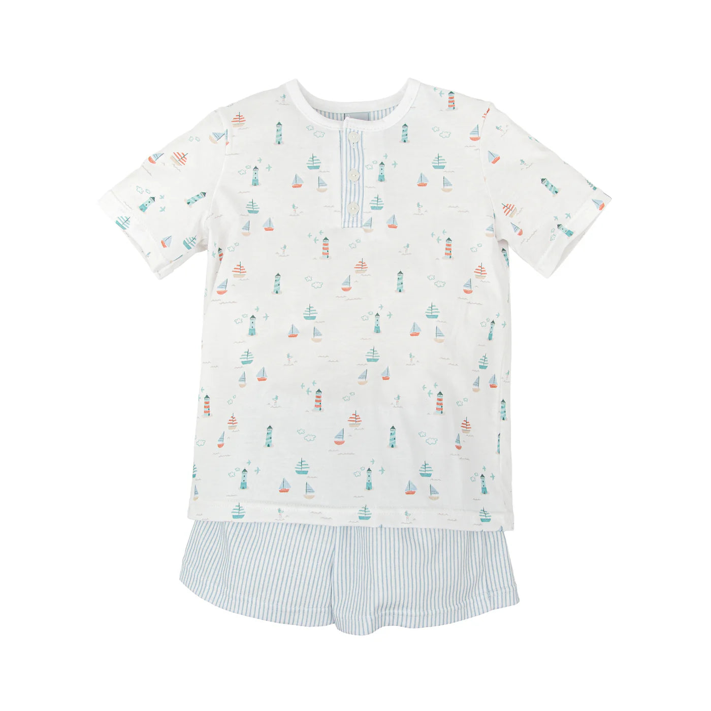 Babidu Boys Sailboat Short Set
