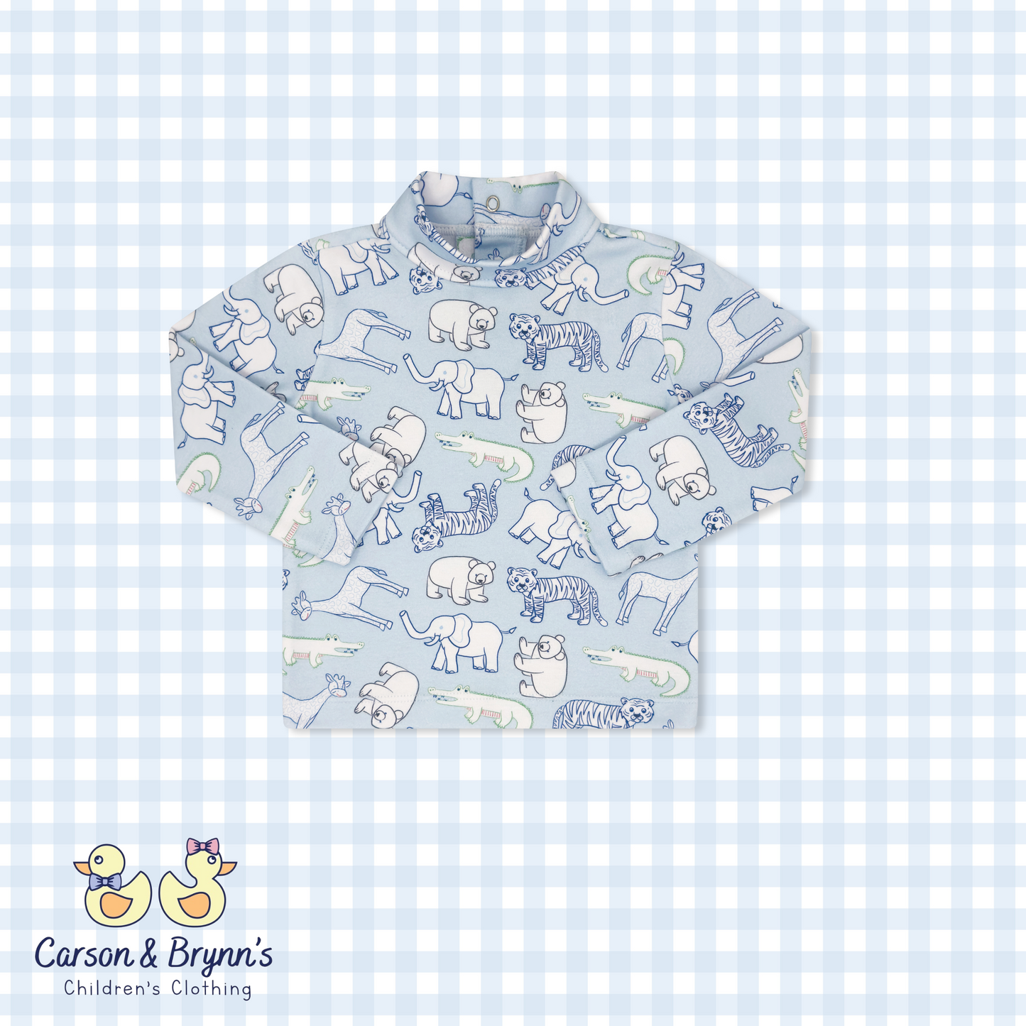 Lullaby Set Tiny Tot Turtleneck - They All Asked For You, Blue