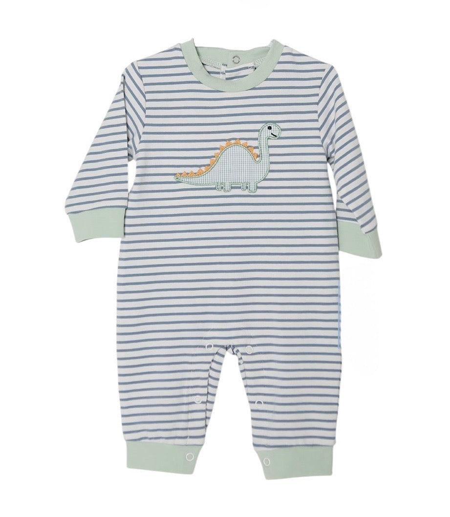 Three Sisters Dinosaur Applique Romper