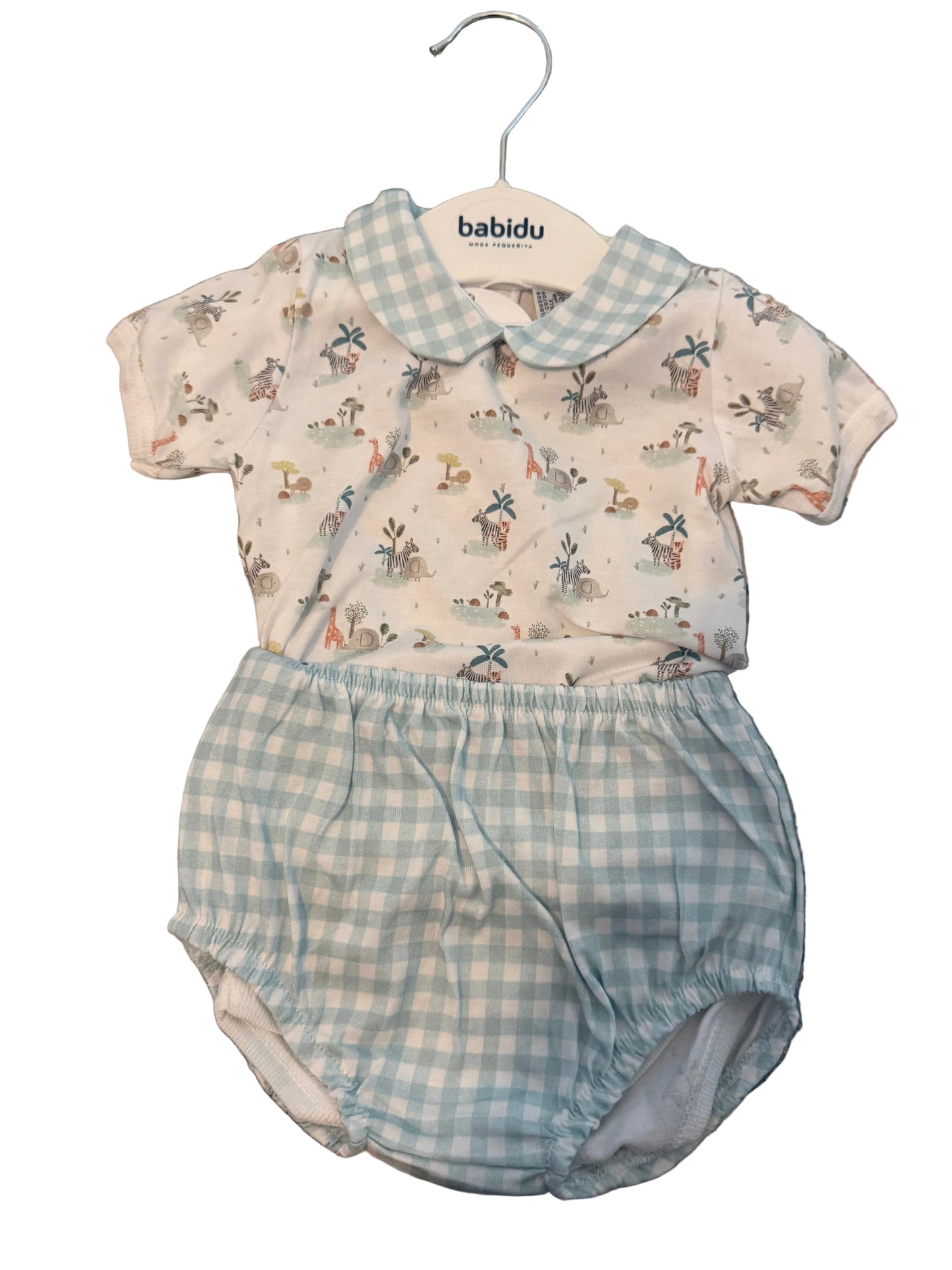 Babidu Boys Safari Onesie and Bloomers