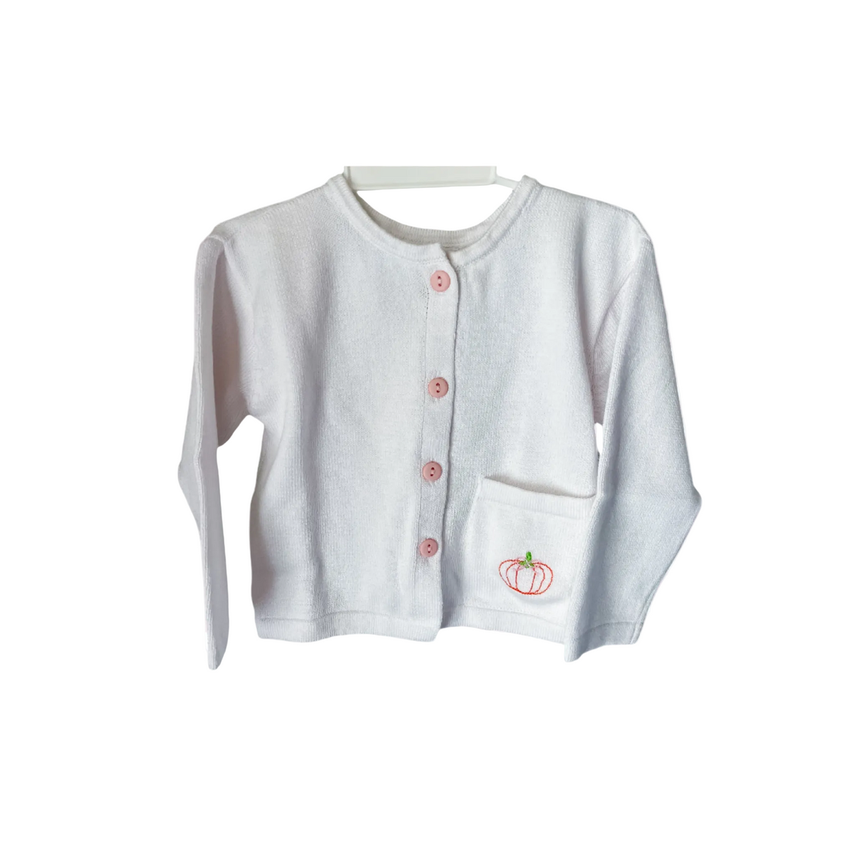 Lullaby Set Burrow Button Down Sweater- Pink Pumpkin