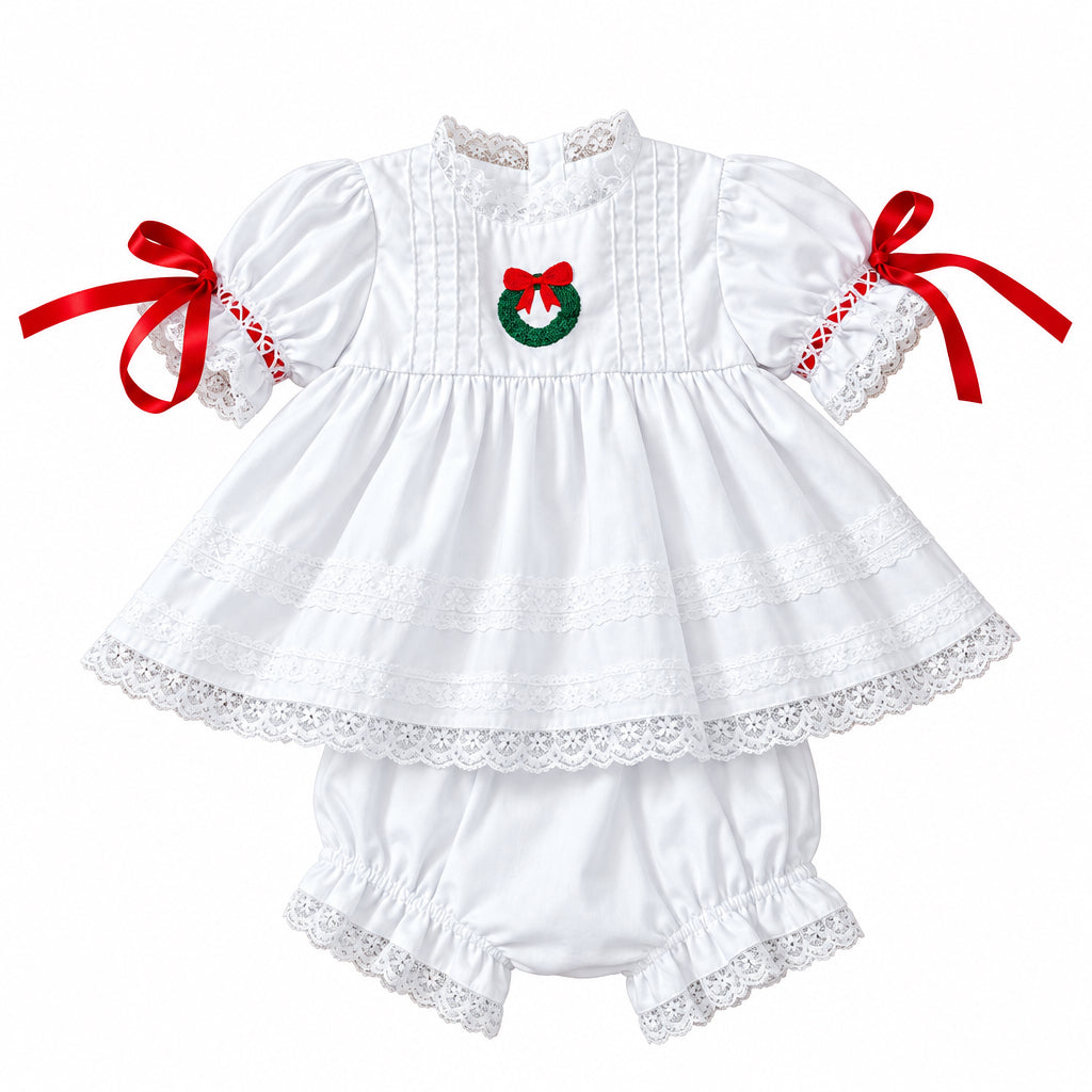 Carson and Friends Wreath and Ribbons Bloomer Set