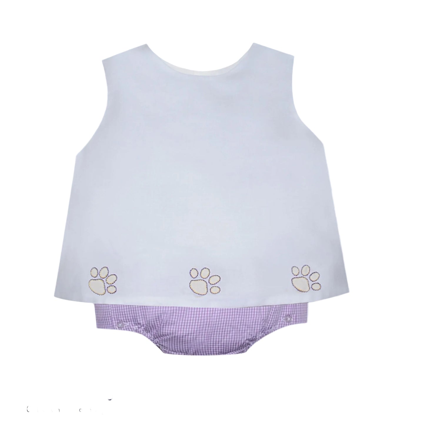 Southern Saturday Purple and Gold Diaper Set