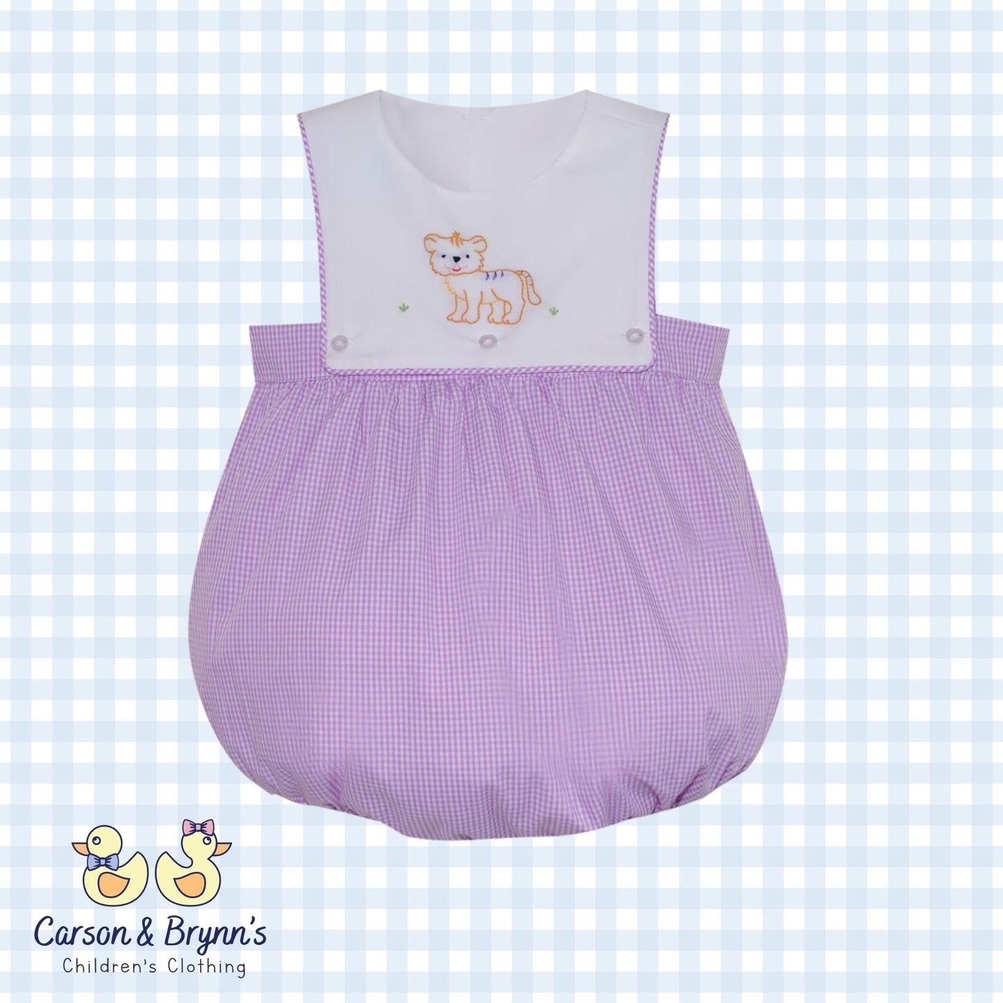 Southern Saturday Embroidered Tiger Bubble Boys