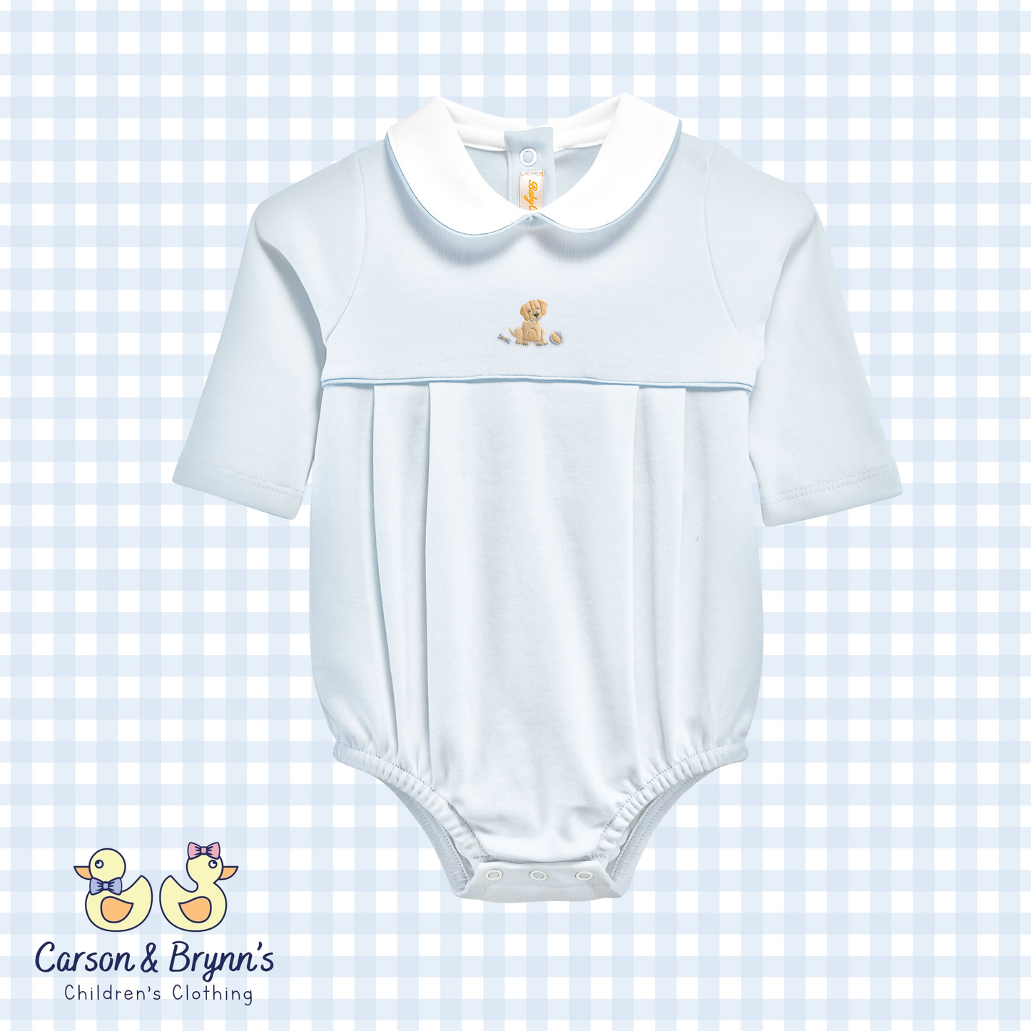 Baby Club Chic Good Boy Puppy Long Sleeve Bubble