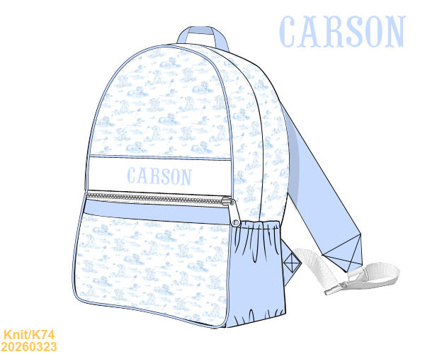 PREORDER eta January: Snips and Snails Smocked Backpack with Name