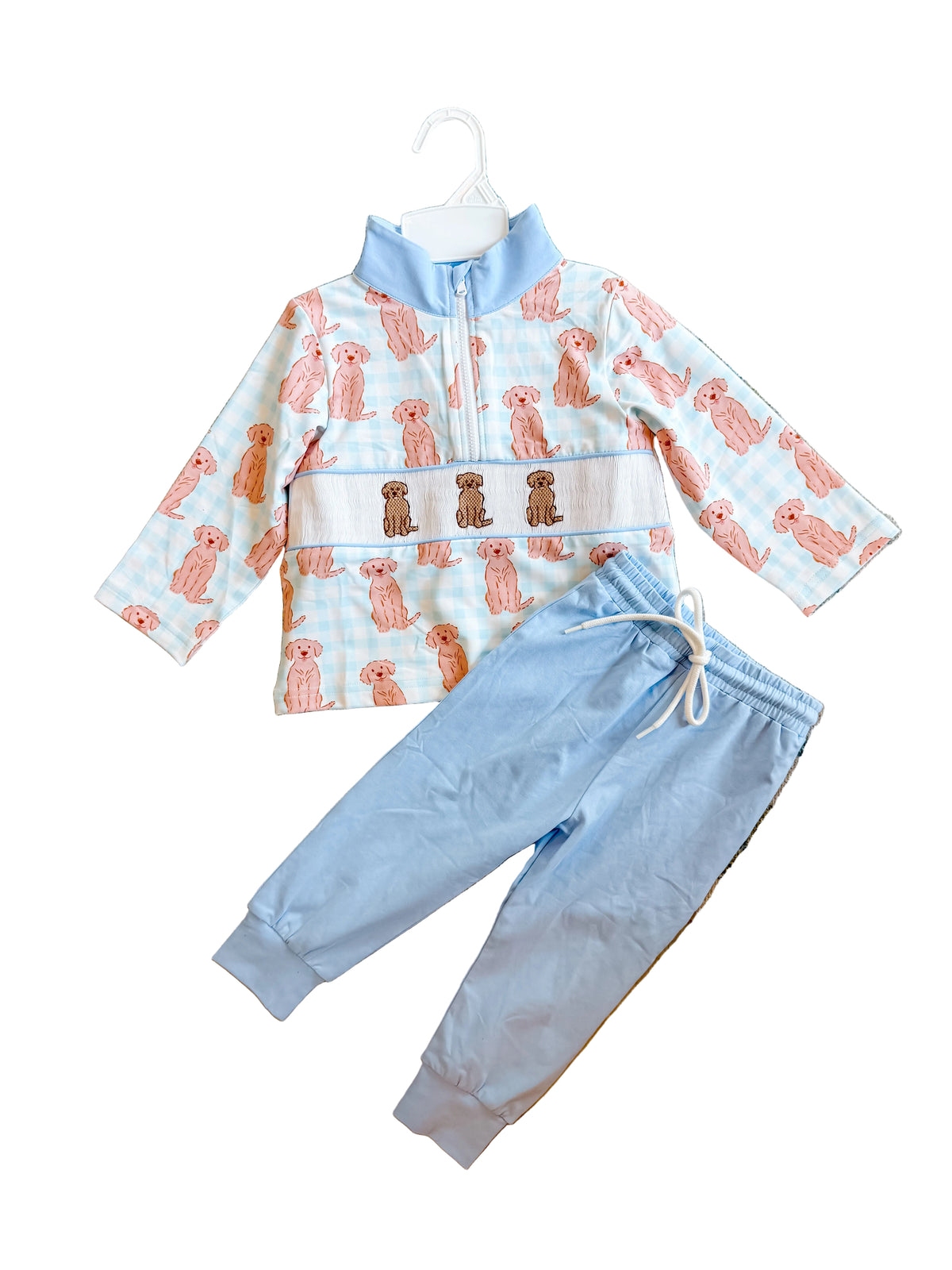 Carson and Friends Goldendoodles Jogger Set- Blue