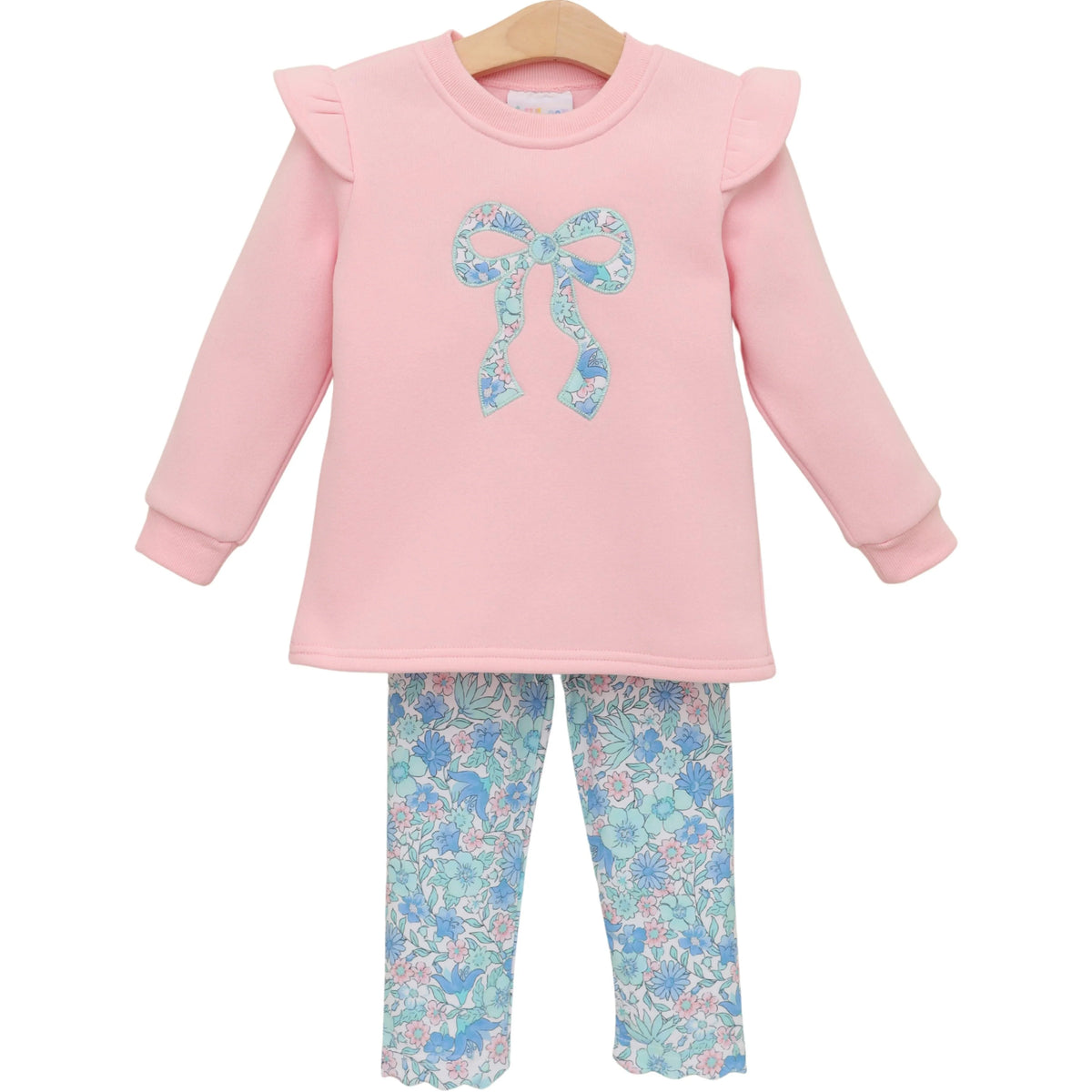 Jellybean Painted Petals Ruffle Sweatshirt Set