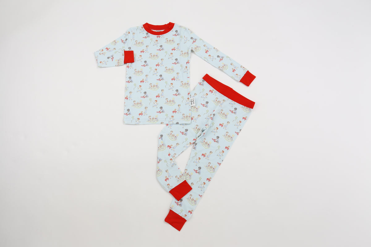 Carson and Friends Viscose Bamboo Two Piece Pajamas- Boy Playtime